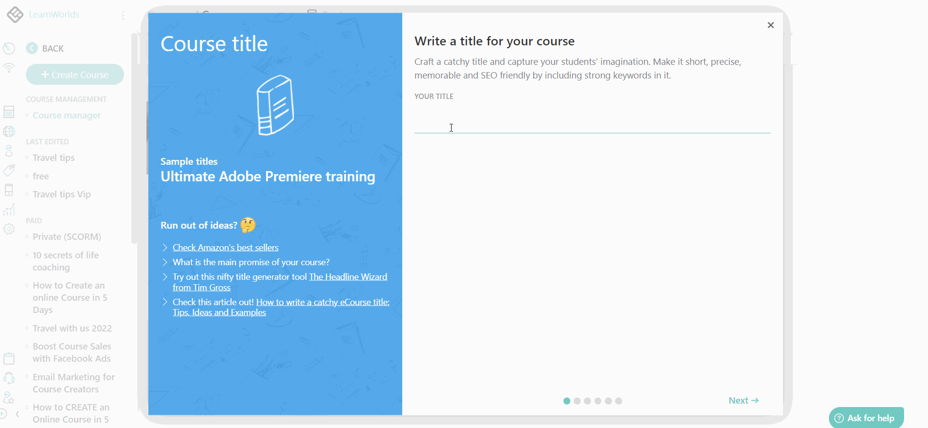 course wizard learnworlds