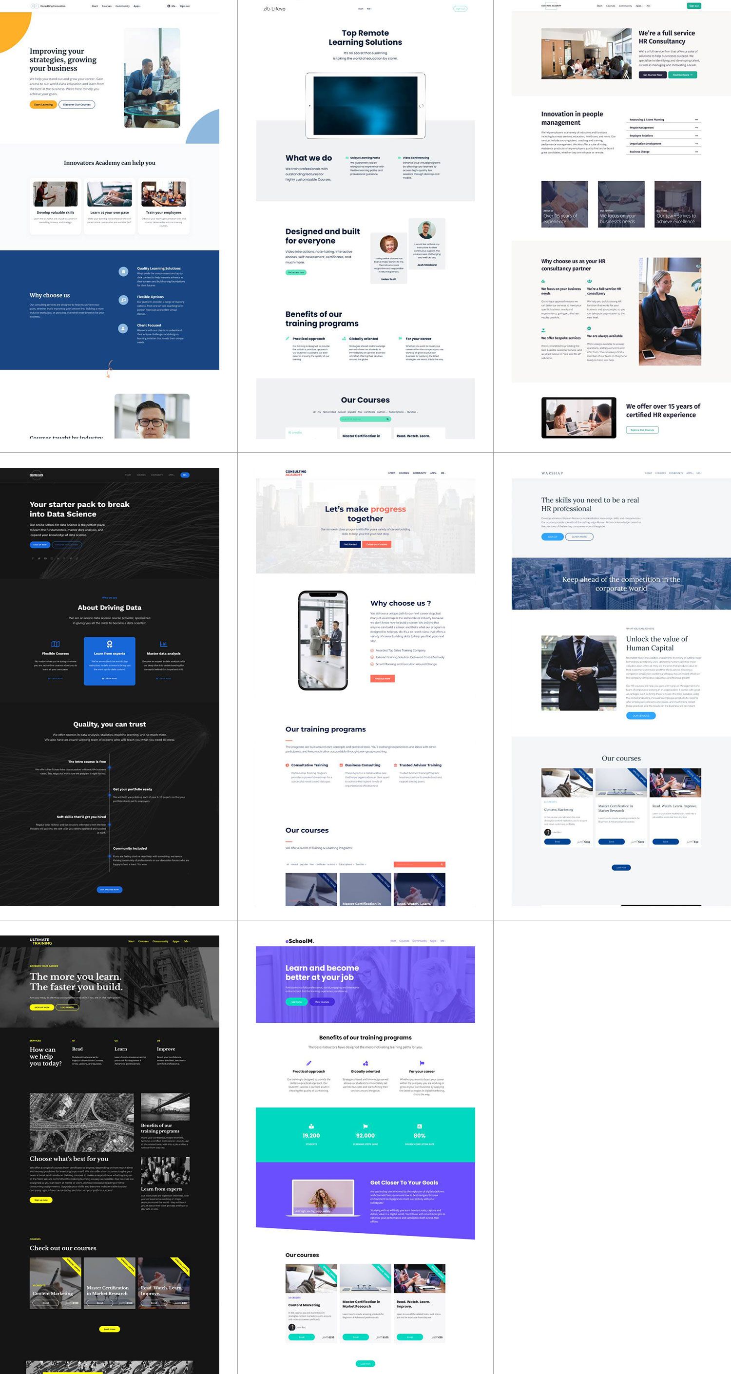 learnworlds-professional-website-templates