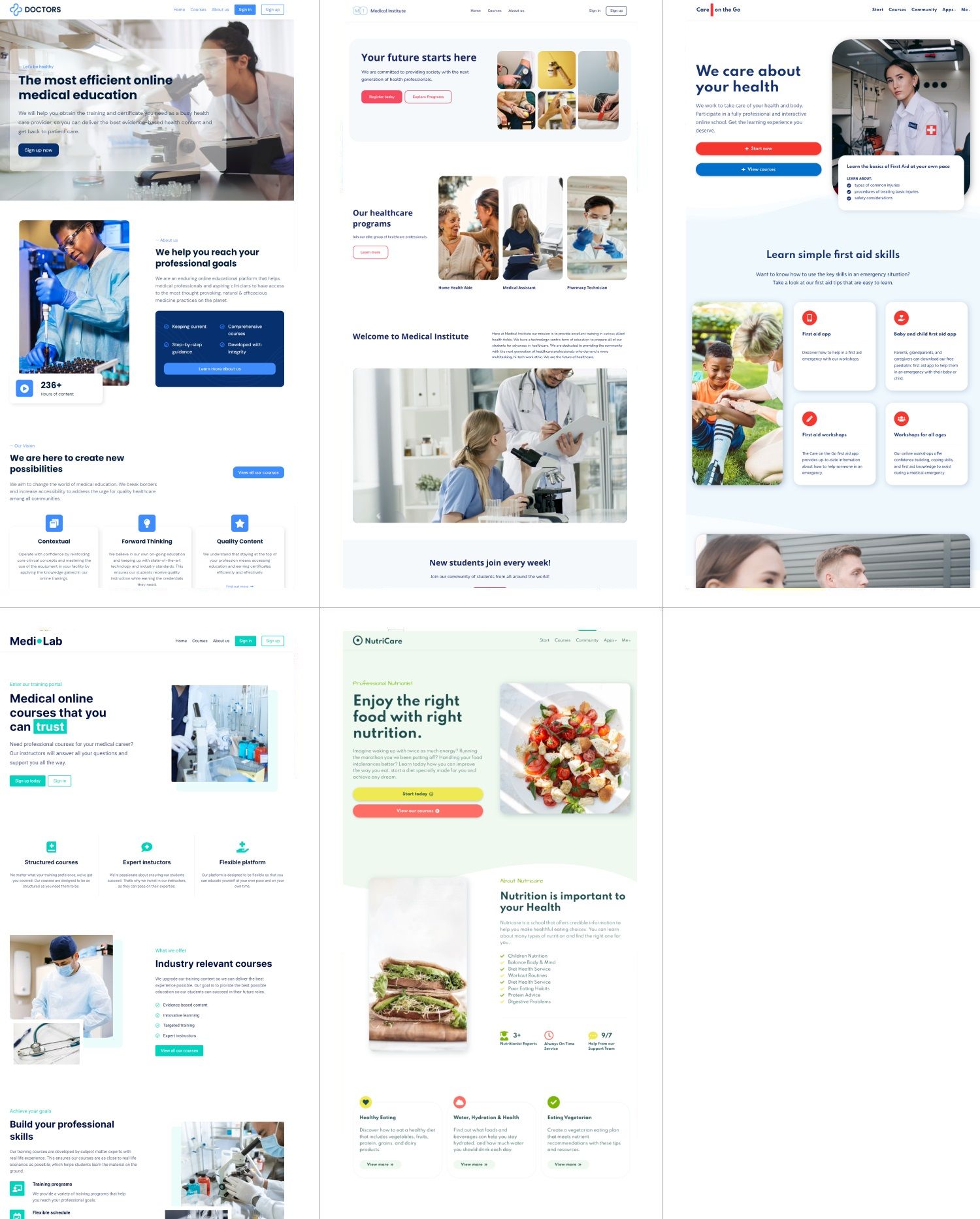 learnworlds-nutrition-website-templates