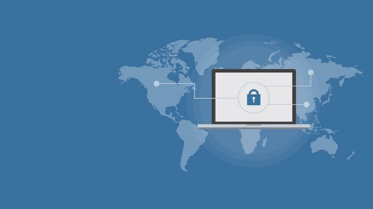 Cyber security illustration.