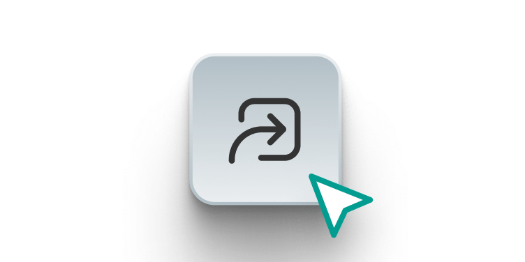 A card with an arrow showing right inside a box featuring affiliate performance metrics representing affiliate-driven conversions.