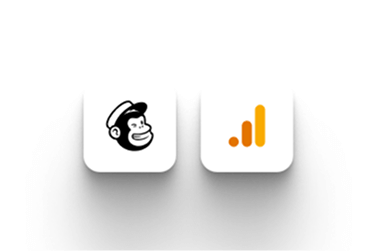 Mailchimp and Google Analytics integrations.