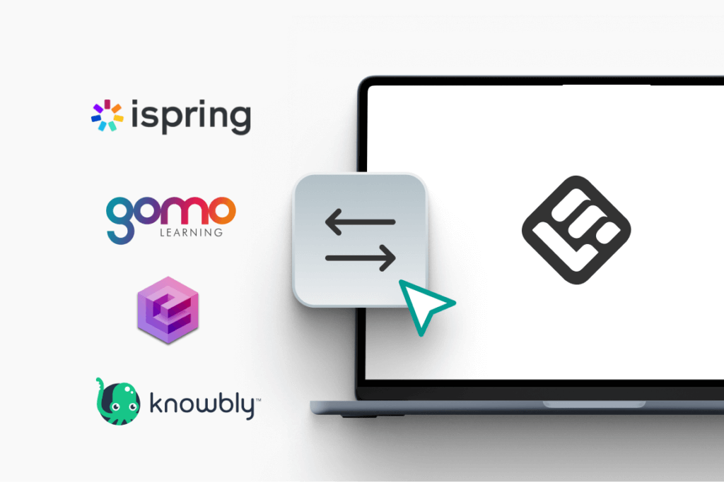 An image showing interoperability between logos with arrows.